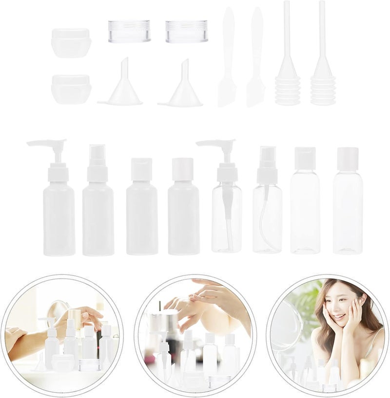 6 Sets Lotion Lotions Fine and Cosmetics Perfume Containers Funnels Simple Toiletry Shampoo Cans Soap + Bottle Mist Travel Makeup Dispenser Size Cream Spoons Bottles Cosmetic - Image 5