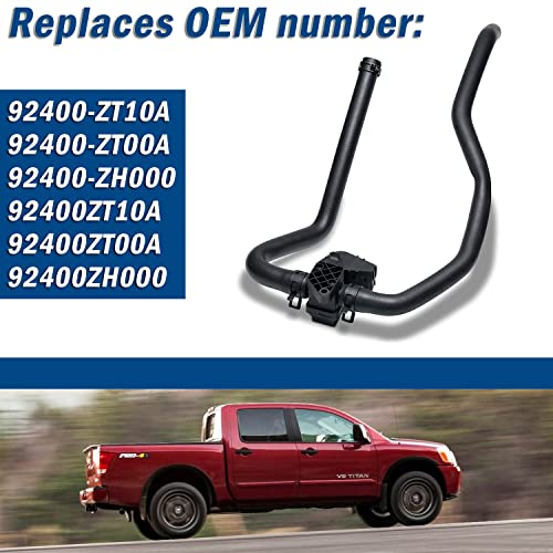 Qagea Heater Control Valve, Stainless Steel, Black, 3/8", NPT, Compatible with 2006-2015 Nissan Titan 5.6L, Replaces 92400-ZT10A, 92400-ZT00A, 92400-ZH000 - Image 3