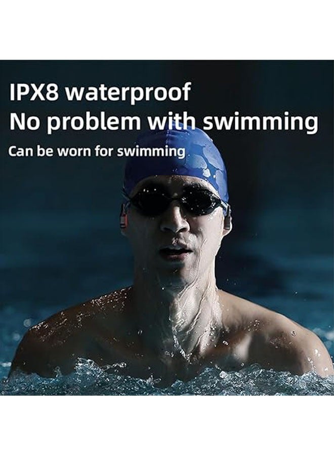 general Bone conduction headphones, wireless Bluetooth 5.3 open-ear headphones, IPX8 waterproof, 8 hours, built-in 32G MP3 memory, suitable for running, cycling, driving - Image 3