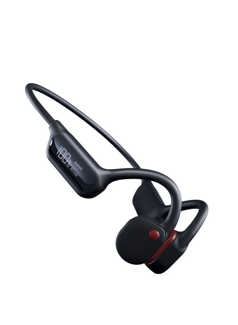 general Bone conduction headphones, wireless Bluetooth 5.3 open-ear headphones, IPX8 waterproof, 8 hours, built-in 32G MP3 memory, suitable for running, cycling, driving - Image 1