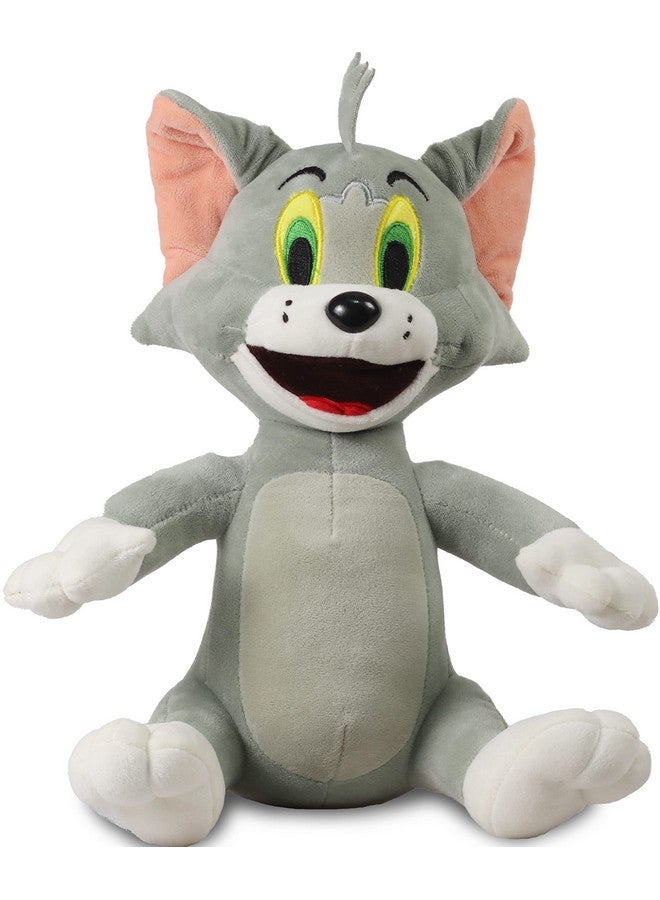 Mirada Mirada Cute Grey Licensed Sitting Tom/Cat Soft Toy| Ideal Gift for Girls/Kids | Stuffed Plush Animal | Ideal for Birthdays & Special Occasions - 25cm - Image 1
