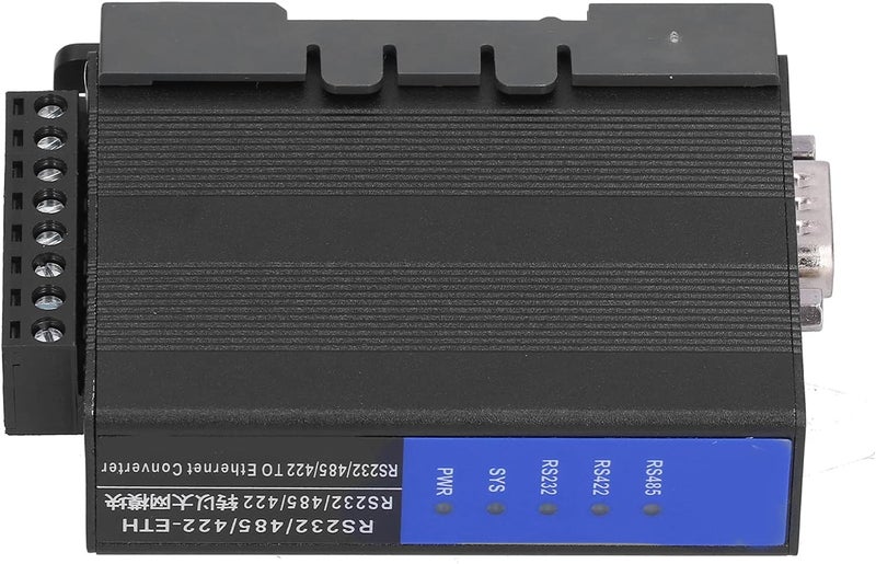 RS232 485 422 to Ethernet Serial Device Server, Industrial Data Communication Module, DC 9V - 24V - Independent Transmission, Aluminum Alloy, Building Automation Use - Image 2