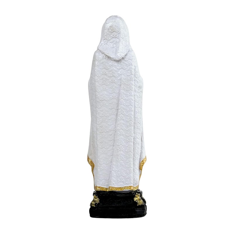 Newven Rosa Mistica Showpiece Idol Christian Statues Mother Figurine Home Decor Gifts for House Warming for Living Room Catholic Decorative Figurine White 29 X 9 X 7 CM - Image 4