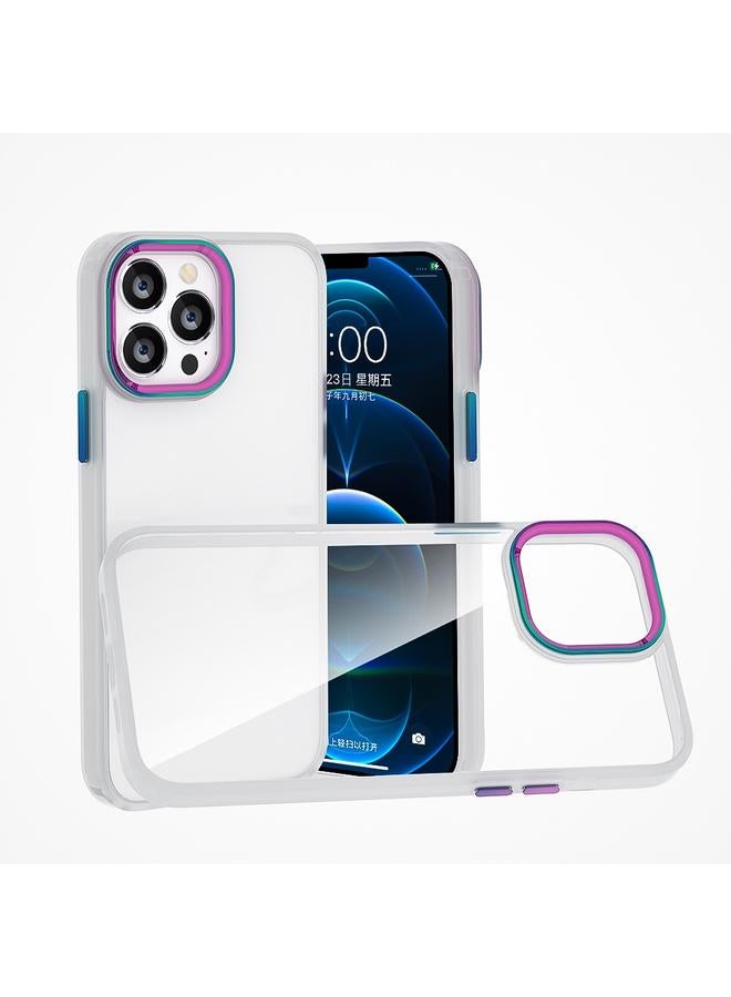 اس-توب جراب لهاتف iPhone 13 Pro مع حلقة عدسة معدنية ملونة - Image 1