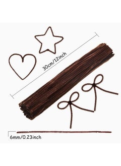 100 Pieces Pipe Cleaners Chenille Stem For Arts And Crafts 6 X 300 Mm (Brown) - pzsku/Z2AD35B76636B9A9C396BZ/45/_/1692171048/bd9fdc4f-936b-48e8-af12-d9a9a5e72214