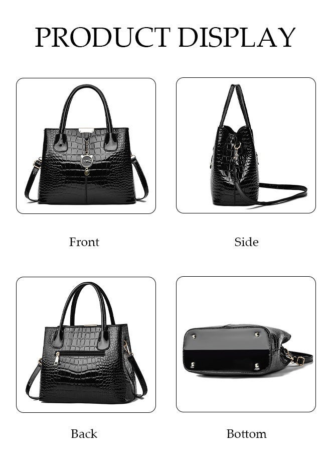 DUNISO Womens Shoulder Bag Soft Leather Messenger Bag Simple And Fashionable Handbag Stone Pattern With Kitten Pendant Adjustable Shoulder Strap Suitable For Commuting Travel Shopping Storage And Organization - Image 3