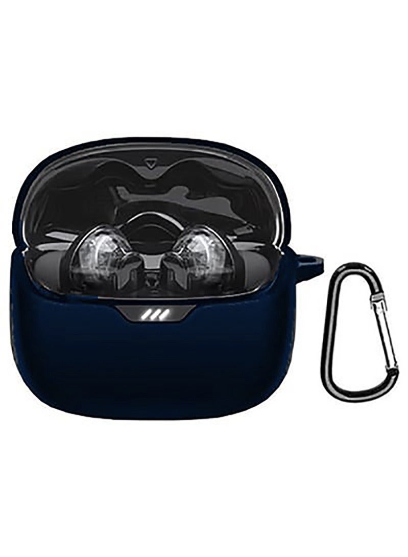 حافظة لهاتف JBL Tune Flex، غطاء من السيليكون المقاوم للصدمات مع حلقة تسلق (أزرق) - Image 1