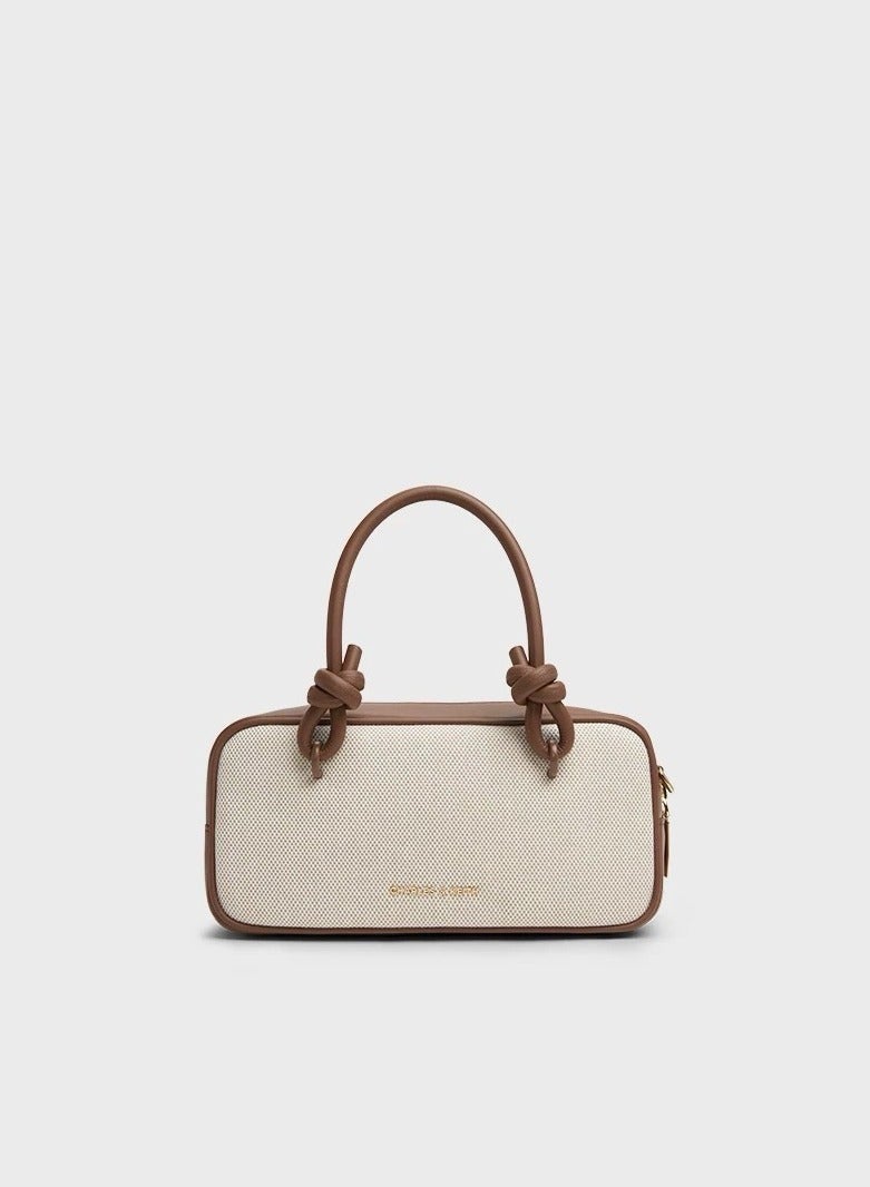 Charles & Keith Sammie Knotted-Handle Elongated Bag - Image 1