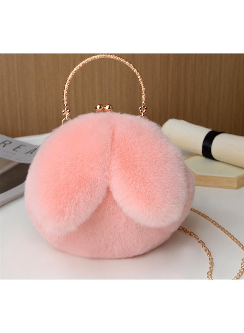 Women’s Cute Crossbody & Handbag – Round Cat Ear Design with Adjustable Golden Chain Strap - Image 4
