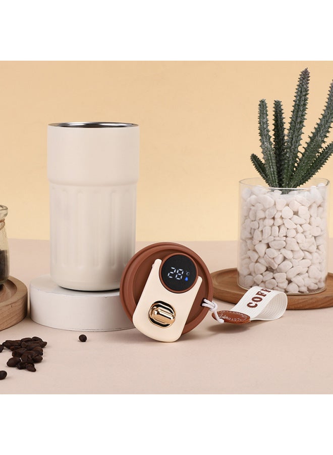 New 316 Stainless Steel Smart Coffee Cup Car Portable Lanyard Thermos Simple Large Capacity Temperature Display Cup
