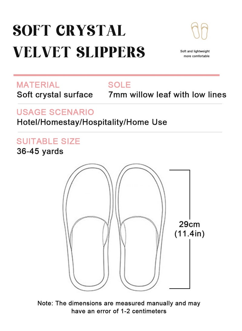 هومار كيت 6 أزواج من نعال الحمام، نعال غير قابلة للانزلاق للاستخدام مرة واحدة للضيوف، قابلة للغسل وإعادة الاستخدام، يمكن استخدامها كنعال للنساء والرجال والمنزل والحمام وغرفة النوم والفندق والعرائس - Image 5