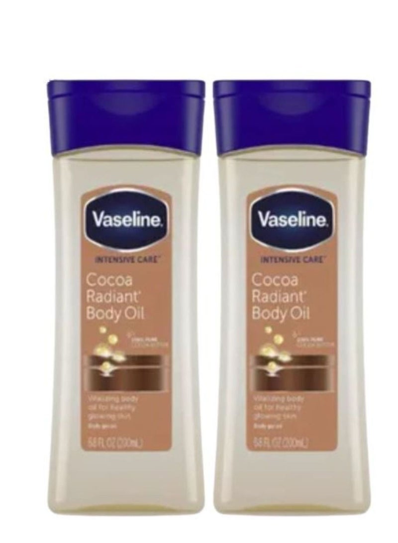 فازلين زيت الجسم إنتينسيف كير مع زبدة الكاكاو النقية أبيض 200مل 2علبه - Image 2