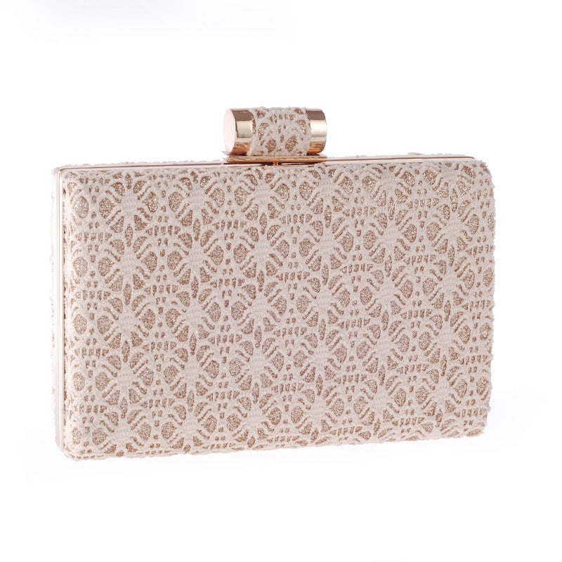 New Hollow Lace Clutch Evening Banquet Dress Bag Diagonal Fashion Women'S Bag 201 - Image 4