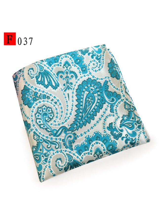 Polyester Jacquard Cashew Dot Casual Fashion Men's Pocket Scarf Small Square Scarf Handkerchief Breast Scarf