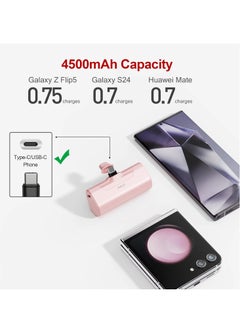 iWalk Portable Charger iPhone 15: USB-C Small Power Bank 20W 4500mAh Fast Charging Battery Pack Compatible with iPhone 15/15 Plus/15 Pro/15 Pro Max, Samsung S24/23, Google Pixel, Moto, Android Phone  - Image 3