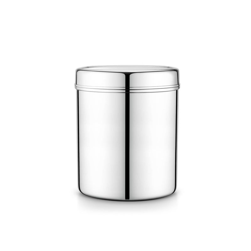 Steelcraft Steelcraft Premium Stainless Steel 17 22G Deep DabbaSilver Colour Airtight Durable LongLasting Reliable Spice Storage Container Steel Jar for Kitchen StorageCapacity5100ml - Image 1