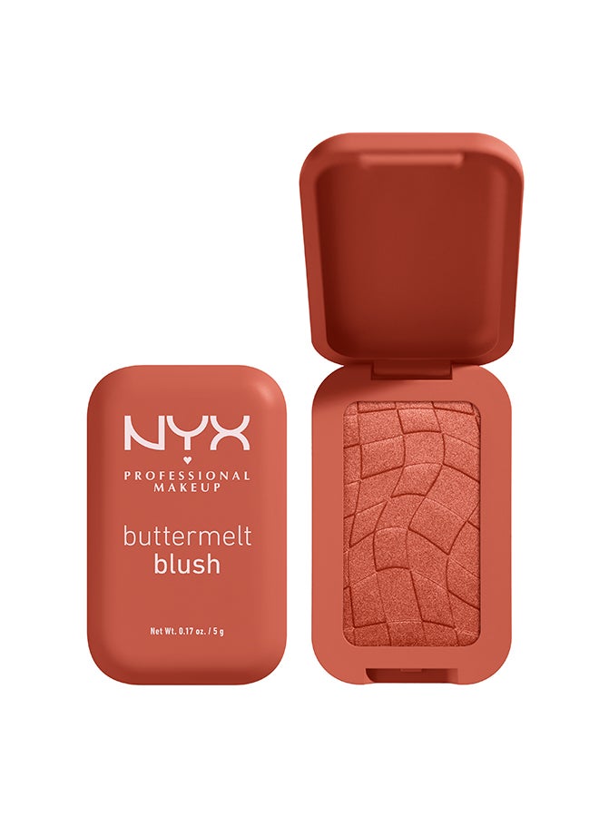 NYX PROFESSIONAL MAKEUP أحمر خدود زبدة الزبد، أحمر خدود بودرة، يدوم حتى 12 ساعة، مقاوم للتلاشي والانتقال، يعطي إحساسًا بالزبدة - Image 1
