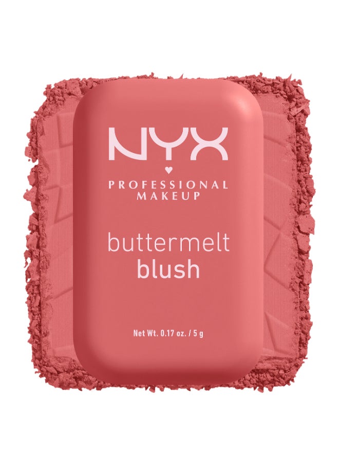 NYX PROFESSIONAL MAKEUP - Buttermelt Blush, Powder Blush, Up To 12 H Wear, Fade & Transfer Resistant, Feeling Butta - Image 1