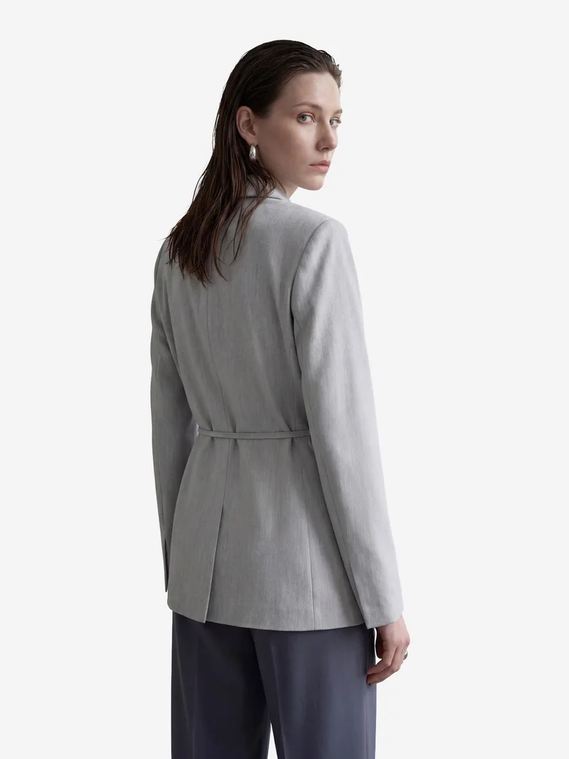 ماي فاشن MY FASHION Tie Detail Crepe Blazer Jacket