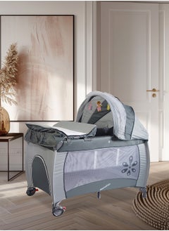 Mamakids Multifunctional Baby Crib, Portable Foldable Baby Newborn Travel Bed, Baby Cot Bassinet With Toys And Changing Diaper Table  - Image 4