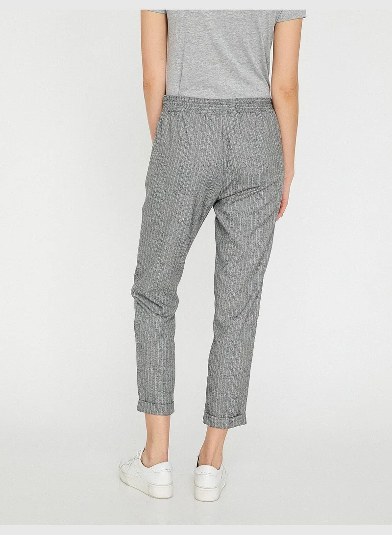 KOTON Striped Trousers