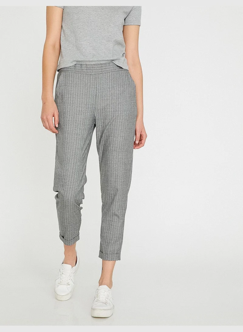 KOTON Striped Trousers