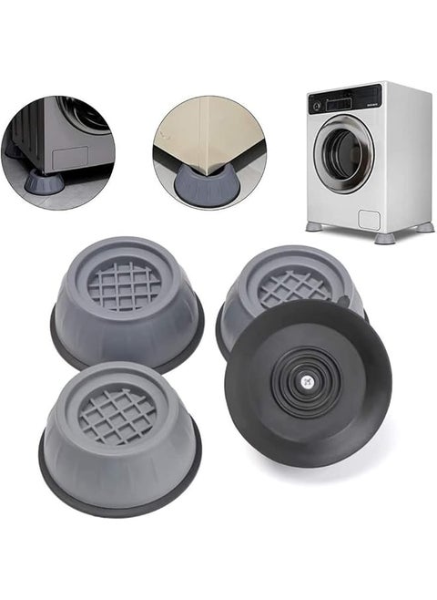 4 Pcs Shock Noise Canceling Washing Machine Support Washer And Dryer Anti Vibration Pads Slip Anti Vibration And Noise Reducing Rubber Washing Machine Feet Pads