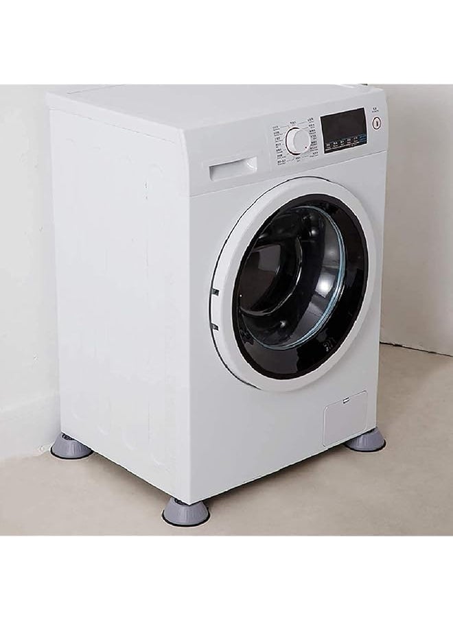 erorex - 4 Pcs Shock Noise Canceling Washing Machine Support Washer And Dryer Anti Vibration Pads Slip Anti Vibration And Noise Reducing Rubber Washing Machine Feet Pads - Image 1