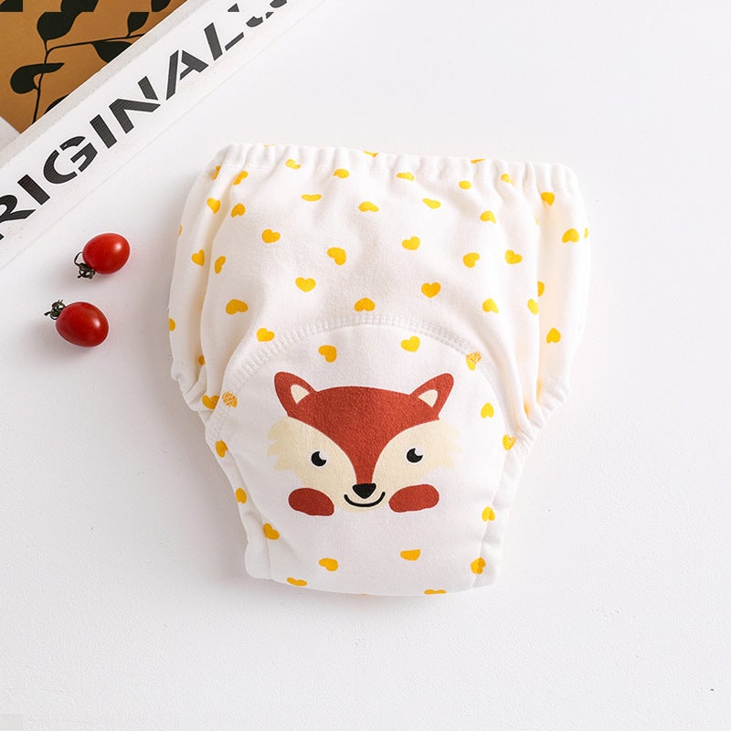 Waterproof Cotton Training Pants Print-Heart Fox 