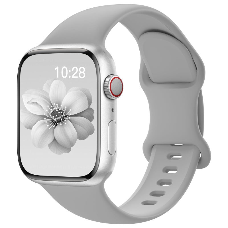 SuperNaNa Sport Silicone Band Compatible with Apple Watch Bands 40mm 38mm 41mm 44mm 45mm 42mm 49mm Women Men,Soft Wristband Waterproof Replacement Sport Strap for iWatch Bands Series 9 8 7 6 5 4 3 2 1 SE Ultra - Image 1