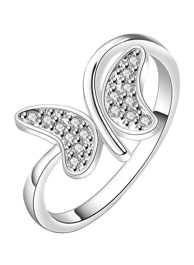 NIBEMINENT Butterfly Designed Silver Plated Ring  - Image 1