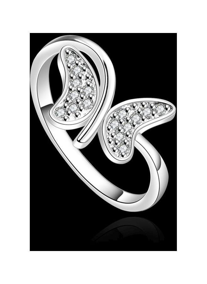 NIBEMINENT Butterfly Designed Silver Plated Ring  - Image 2