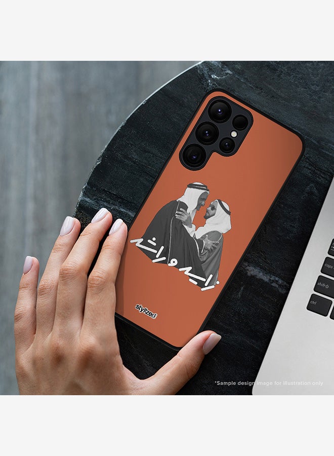 Stylizedd Cover for Samsung Galaxy S25 Ultra Case, Rugged Black Slim fit Soft Flexible Anti Drop TPU Gel Thin Protective Phone Cases- Sheikh Zayed And Sheikh Rashid, Crocodile Green - Image 2