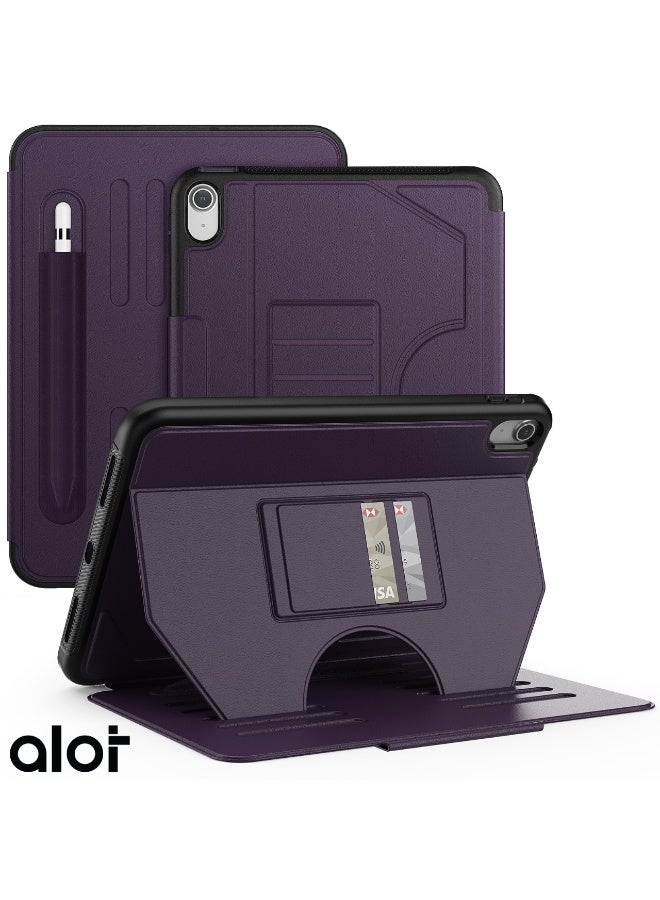 ALot Magnetic iPad Case for iPad 10th Gen (10.9-inch) - Multi-Functional Cover with Thermoline Protection, 5 Magnetic Rings, & Integrated Pencil Holder - Image 5