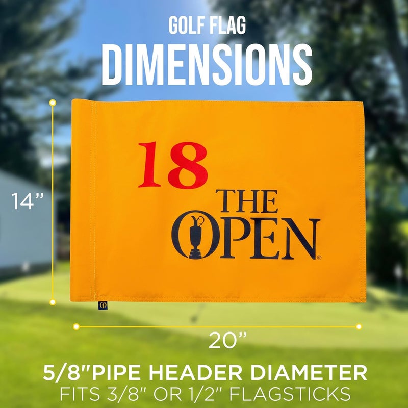 COGOLFING Standard TheOpen Golf Flag, Tube Insert, 14x20 Inch 420D Nylon Dual-Sided Silk-Screen, Ideal for Practice Putting Green, Driving Range, Course, Club, 1-Pack - Image 4