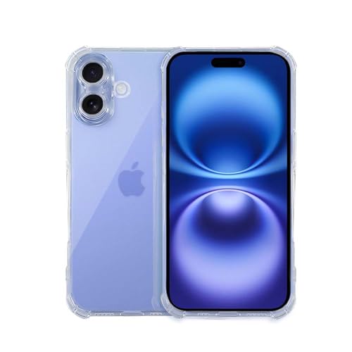 7-Seven 7SEVEN® Back Cover for iPhone 16 Plus Transparent Mobile Back Case Camera Edges Protection Shock Proof Design Crystal Clear Phone Case Silicon Soft TPU and Flexible Bumper Case for iPhone 16 Plus - Image 1
