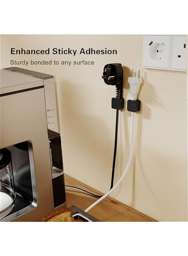 6-Pack Magnetic Cable Clips for Cord Organization and Management at Home, Office, Car, or Desk. Phone Cord Holder for Nightstand with Adhesive Wire Charging Organizer. Easy to Keep Cords Tidy and Se - Image 5