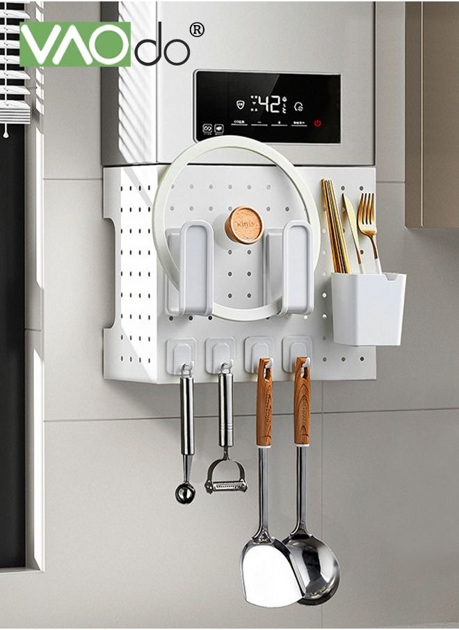 VAOdo 9PCS Pegboard Hooks with Pegboard Cups Ring Style Pegboard Bins with Rings Pegboard Cup Holder Accessories for Organizing Storage Suitable for Storage Under the Water Heater  - Image 1