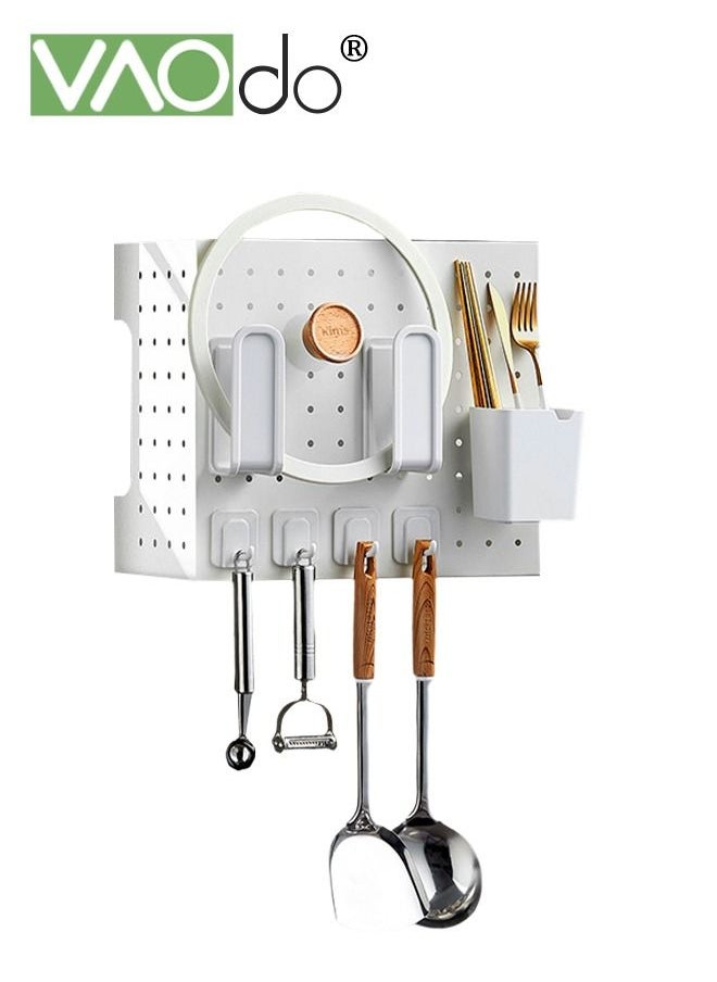 9PCS Pegboard Hooks with Pegboard Cups Ring Style Pegboard Bins with Rings Pegboard Cup Holder Accessories for Organizing Storage Suitable for Storage Under the Water Heater