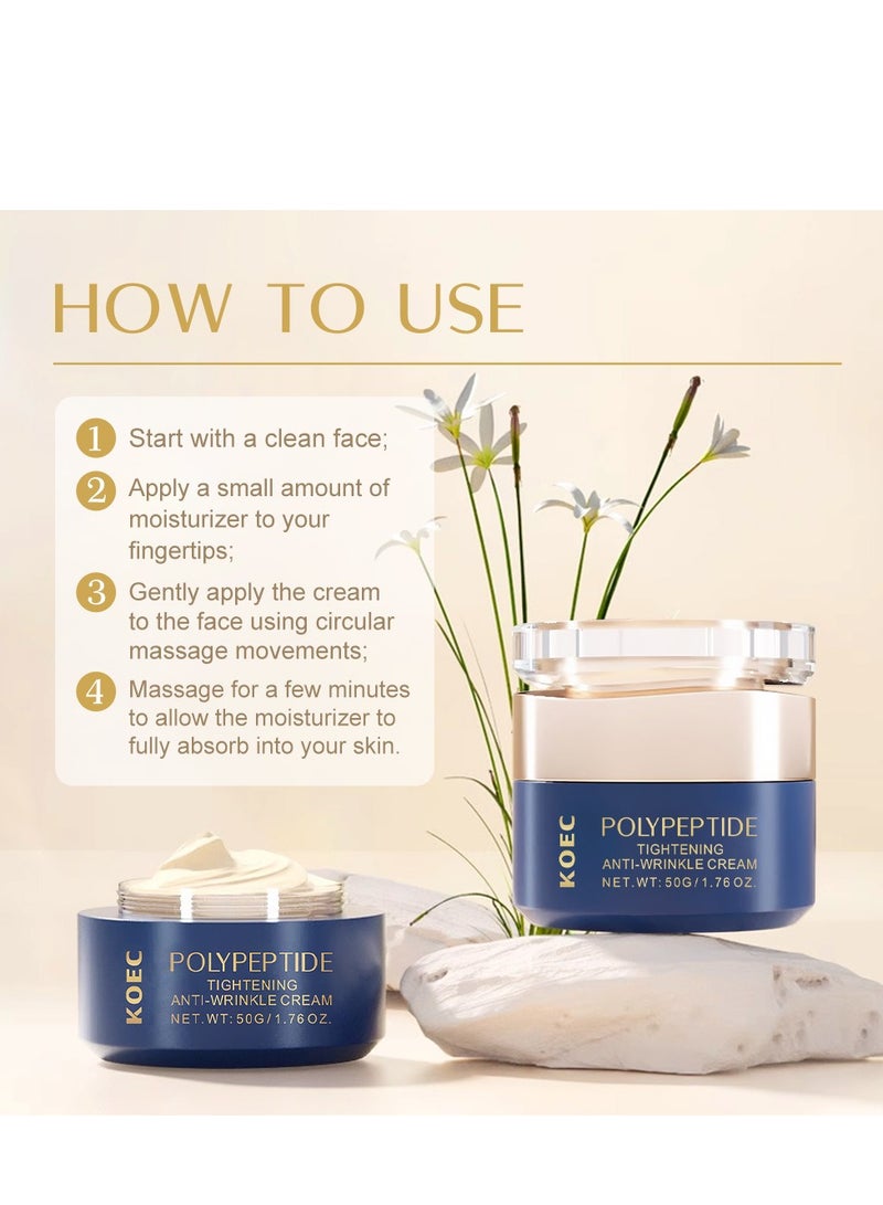 KOEC POLYPEPTIDE TIGHTENING ANTI-WRINKLE CREAM 50G - Image 4
