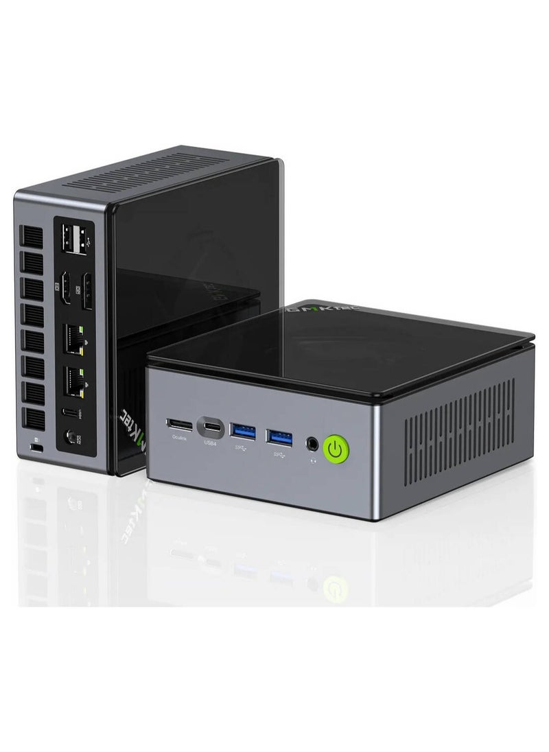 GMKtec - Desktop Ultracompact Mini PC Gaming, NucBox M7 Pro AMD Ryzen 9 PRO 6950H, 32GB DDR5 RAM, 1TB SSD, Dual LAN 2.5G, WiFi 6E, USB-C 4.0, BT 5.2, DP, HDMI, Dual Fan, Windows 11 Pro - Image 1