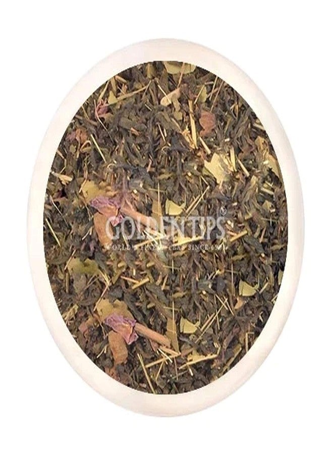 Golden Tips Rose Herb Green Tea Brocade Bag, 100 g - Image 4
