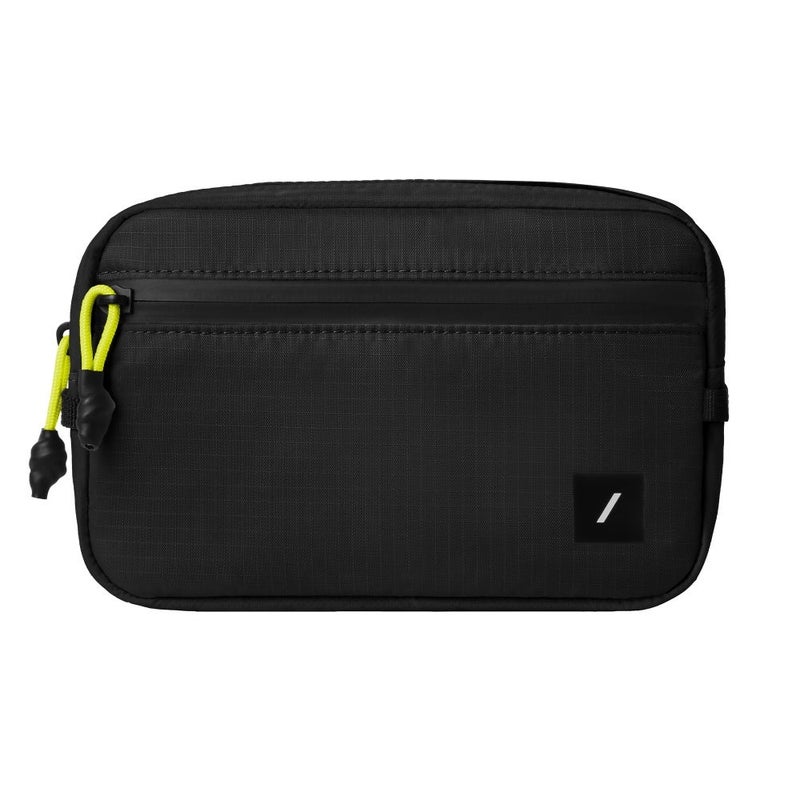 Native Union Active Organizer – Ultralight Tech & EDC Pouch, Water-Resistant Recycled Ripstop Fabric, Quick-Access Pocket, Exterior Loops, Travel & Everyday Carry Organizer - Black - Image 1