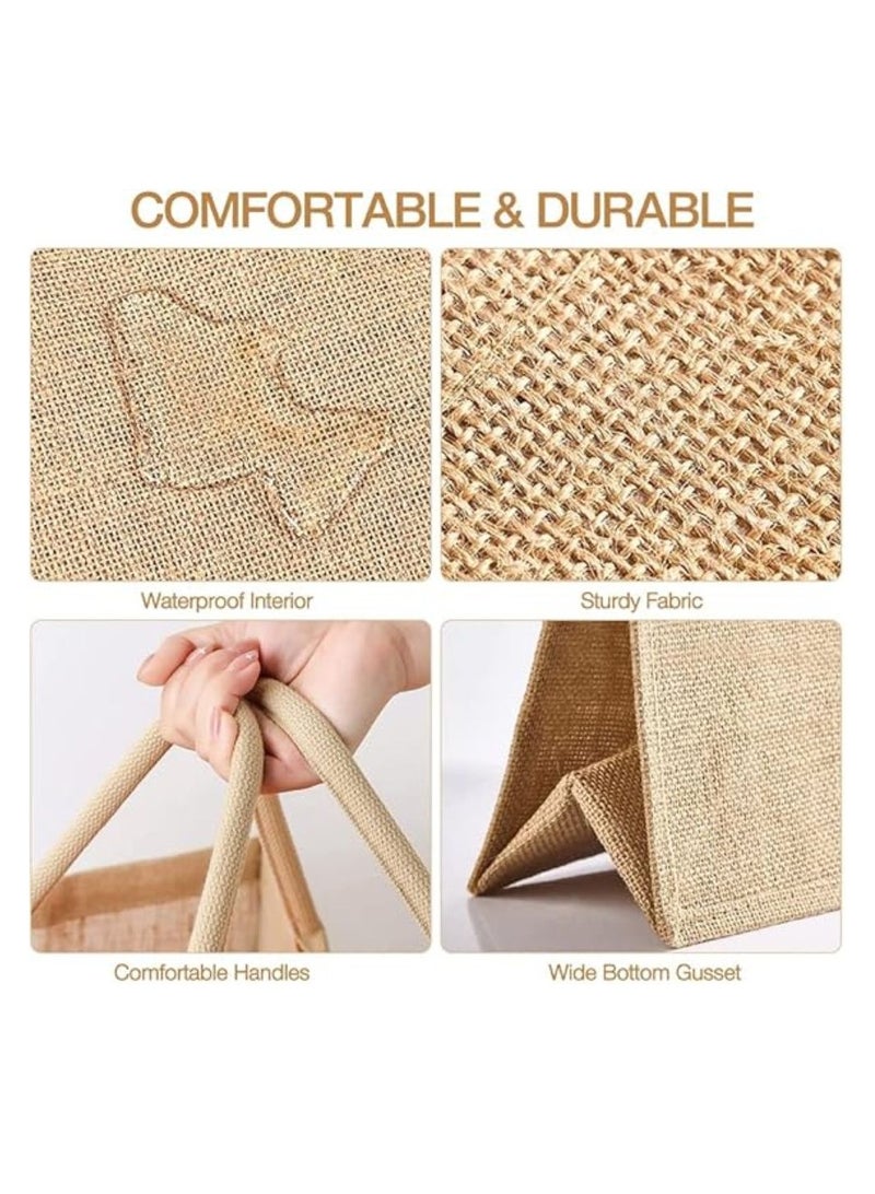 برينت شوب فور مي حقيبة جوت مطبوعة بتصميم رمضان - حقيبة متينة قابلة لإعادة الاستخدام لتقديمها كهدية أو للاستخدام اليومي، تستخدم للاحتفالات الاحتفالية والحياة المستدامة - Image 3