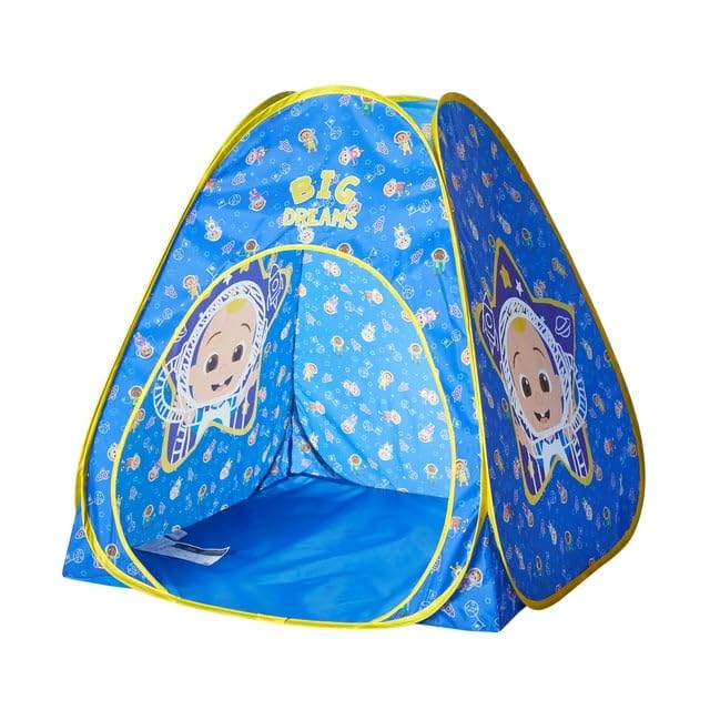 Idea Nuova Cocomelon 3Piece Slumber SetKids IndoorOutdoor Pop Up Play Tent with UPF 30 Protection Pillow Flashlight - Image 1
