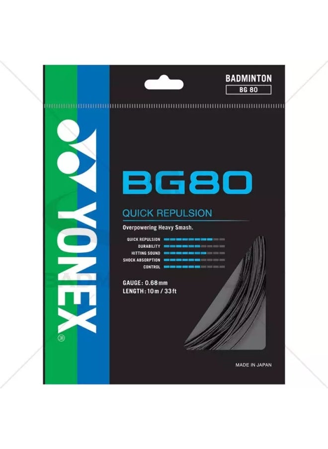Yonex - Bg80 10Mtr -Black - Image 1