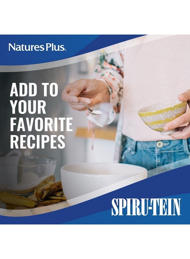 Natures Plus NaturesPlus SPIRU-TEIN Shake - Strawberry Banana - 1.12 lbs, Spirulina Protein Powder - Plant Based Meal Replacement, Vitamins & Minerals for Energy - Vegetarian, Gluten-Free - 15 Servings - Image 5