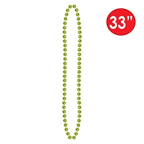 Beistle Light Green Party Beads - Image 3