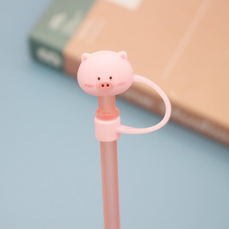 8-10Mm Creative Three-Dimensional Doll Straw Cap Silicone Straw Dust Cover Stanley Cup Straw Cover - Image 1