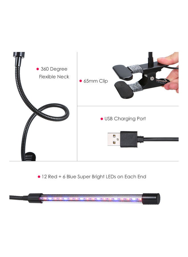 إسكدنيا مصباح LED للنباتات أرجواني 33 x 8 x 13سم - Image 4